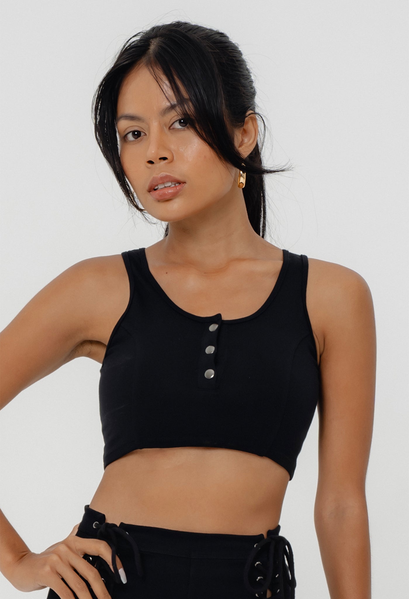 Crop Top Button